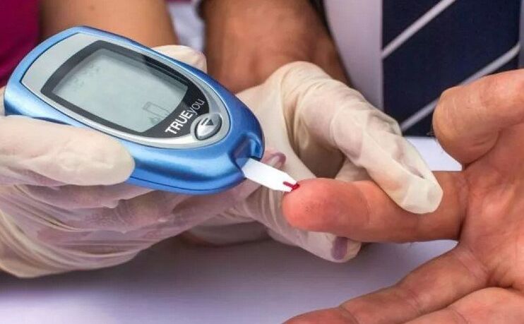 A person with risk factors for diabetes should have their blood tested to determine their blood sugar levels.